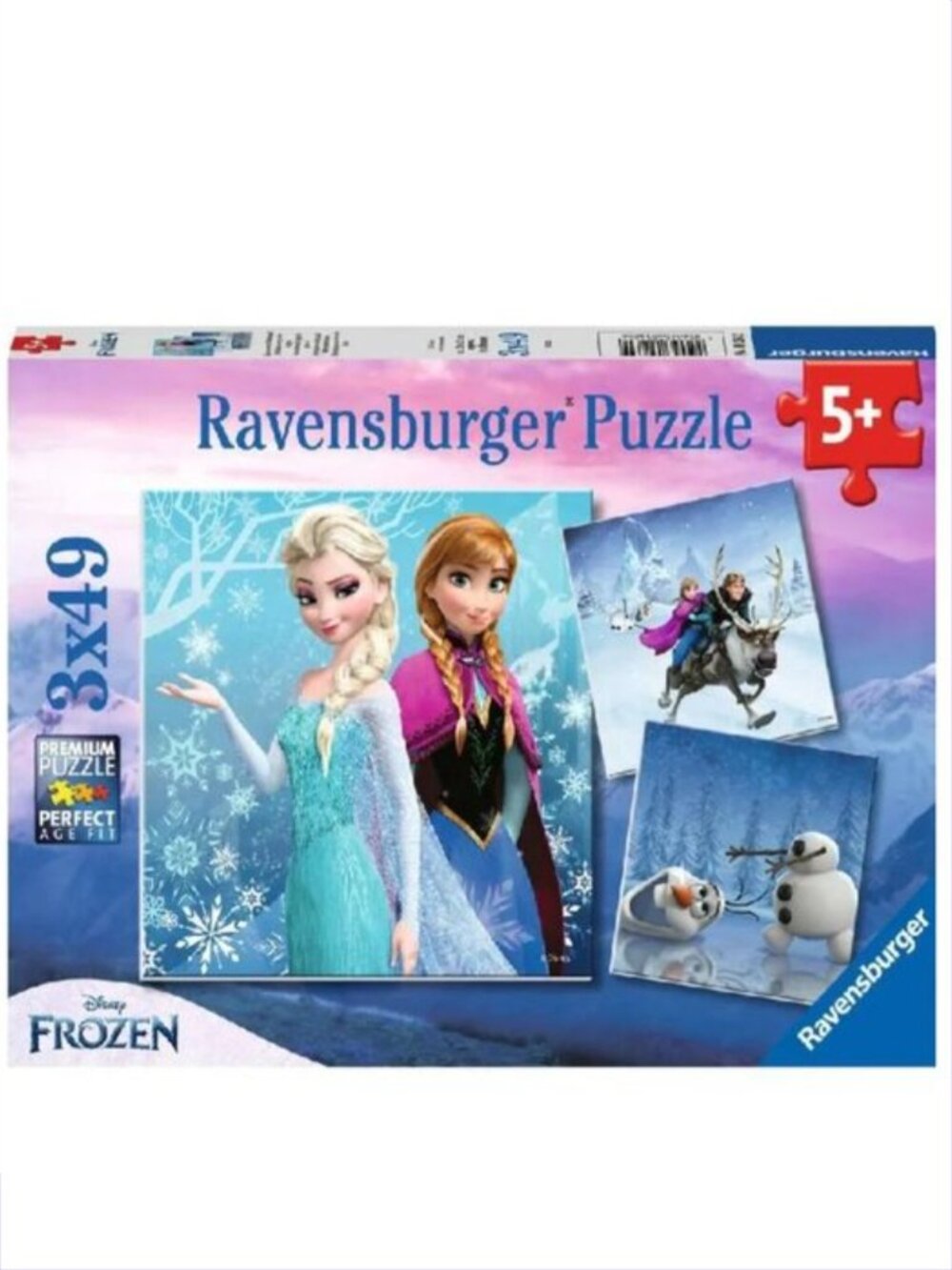 Ravensburger-3x49 Piece Puzzle Disney Frozen Winter Adventures New In Box